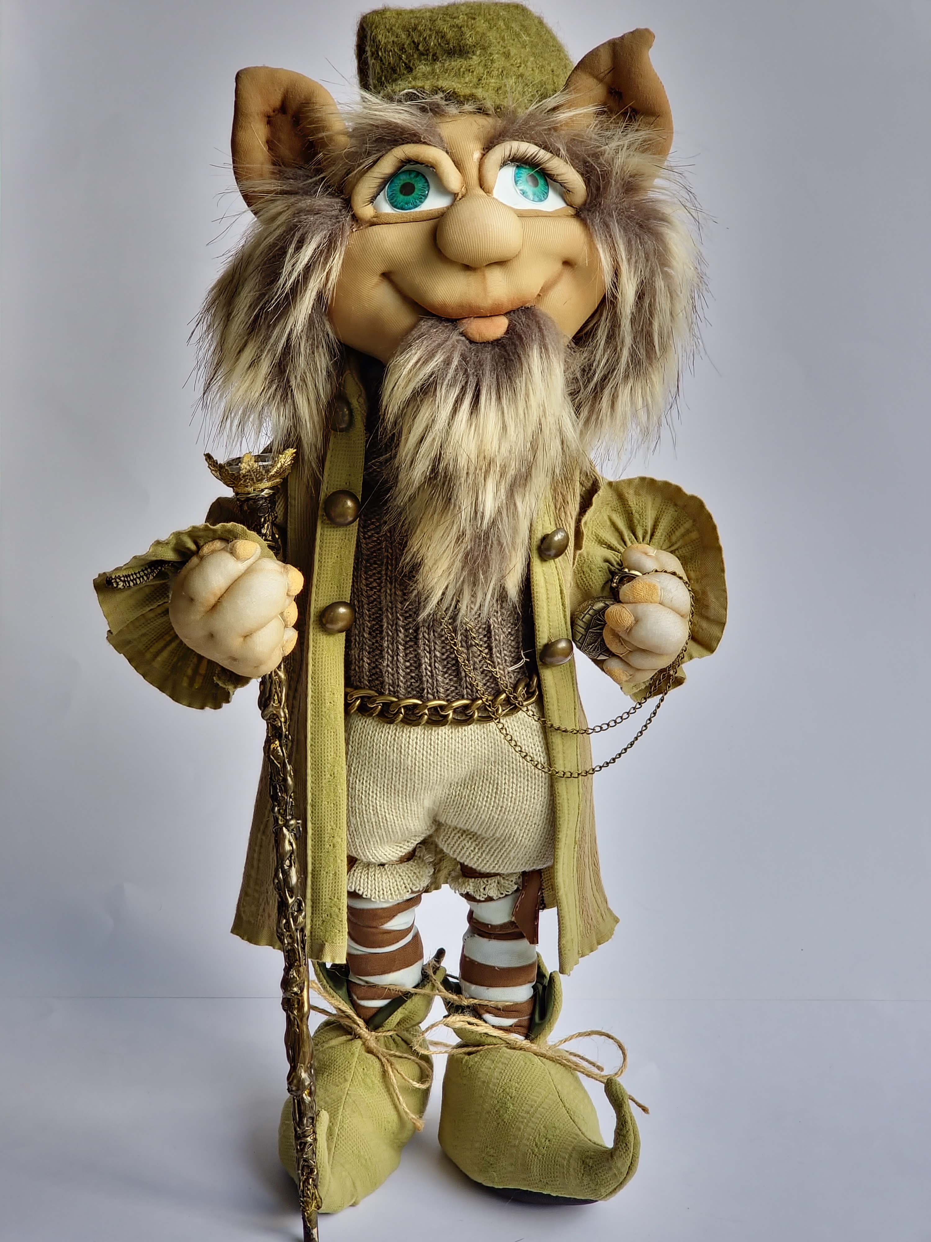 Green Troll Eldenome with pocket watch